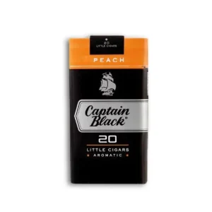 Captain Black Peach - Şeftali Aromalı sigarası, tatlı ve meyvemsi şeftali aromasıyla sigara içicilerine keyifli bir içim sunar. Sipariş ver, satın al ve uygun fiyatlarla Captain Black Peach - Şeftali Aromalı sigarasını temin et!