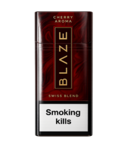 Blaze Swiss Blend Cherry Sigara, kiraz aroması ve İsviçre tütün harmanıyla yumuşak içimli premium aromatik sigara deneyimi sunuyor.