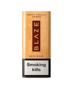 Blaze Swiss Blend Sweet Vanilla, vanilya aroması ve özel Swiss Blend tütün harmanıyla premium aromatik sigara deneyimi sunuyor.