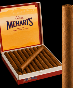 Agio Meharis Java 20s, Java kaplama yaprağı ve seçkin tütün harmanıyla premium cigarillo deneyimi sunuyor.
