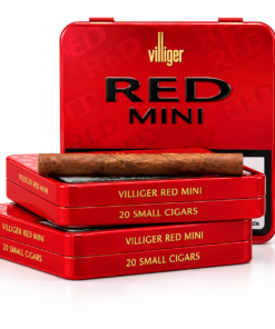Villiger Red Mini Filter Sigarillo 20s, güçlü tütün karakteri ve filtreli yapısıyla premium sigarillo deneyimi sunuyor.