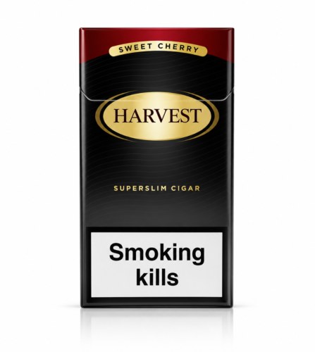 Harvest Super Slim Sweet Cherry, kiraz aroması ve superslim tasarımıyla yumuşak içimli premium aromatik sigara deneyimi sunuyor.