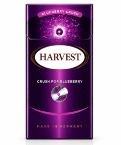 Harvest Blueberry Crush Little, yaban mersini aroması ve kompakt tasarımıyla yumuşak içimli premium aromatik sigara deneyimi sunuyor.