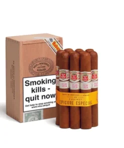 Hoyo de Monterrey Epicure Especial Puro – 10’s Orijinal puro siparişi ver, Küba’nın yumuşak ve zarif dengesini sabah keyfine ya da gün ortasına taşı. Hafif dokunuşlar ve zarafet arayanlar için Epicure Especial vazgeçilmez bir seçim.