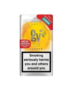 GV Smooth Sarı (Yellow) İthal Paket Tütün 25 gram, hafif içim isteyenler için ideal bir seçenek. Yumuşak içimi ve düşük nikotin içeriğiyle tütünseverlere keyifli bir deneyim sunar.