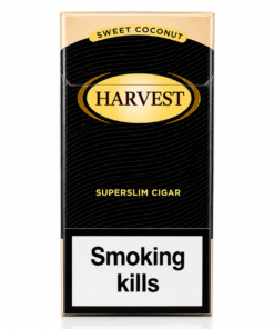 Harvest Super Slim Coconut, Hindistan cevizi aroması ve superslim tasarımıyla yumuşak içimli premium aromatik sigara deneyimi sunuyo