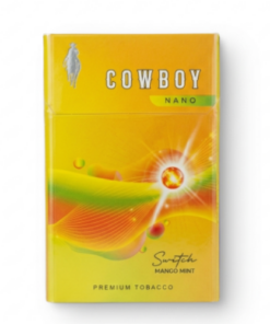 Cowboy Nano Slim Mango Mint tropikal mango ve mint aromalı kapsüllü slim sigara paket görseli