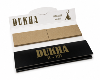 Dukha Unbleached King Size Tips Zıvanalı, ağartılmamış doğal yapısı ve hazır zıvanalı tasarımıyla premium sarma deneyimi sunuyor.