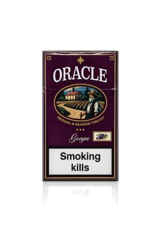 Oracle Grape Sigara, üzüm aroması ve yumuşak içim karakteriyle premium aromatik sigara deneyimi sunuyor.