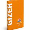 Gizeh Extra Fine Orange Double (100 Yaprak) Sigara Sarma Kağıdı, ekstra ince yapısı, doğal Arap zamkı ve yavaş yanma özelliğiyle premium sarma deneyimi sunar.