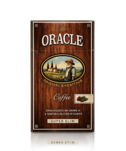 Oracle Coffee Superslim Sigara, kahve aroması ve superslim tasarımıyla yumuşak içimli premium aromatik sigara deneyimi sunuyor.