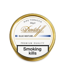 Davidoff Blue Mixture Pipe Tobacco, Virginia, Burley ve Black Cavendish harmanıyla yumuşak içimli premium pipo tütünü deneyimi sunuyor.