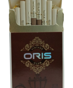 Oris Vintage Club Chocolate Slim, yoğun çikolata aroması ve yumuşak içim karakteriyle premium aromatik slim sigarillo deneyimi sunuyor.