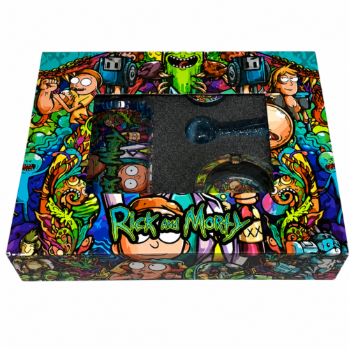 Rick and Morty Premium 5 Parça Smoking Set, özel tasarımı ve kullanışlı aksesuarlarıyla dikkat çeken premium bir settir.