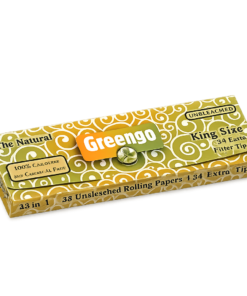 Greengo King Size Natural Filter Organik, doğal malzemelerden üretilen çevre dostu ve kaliteli king size filtre seçeneğidir.